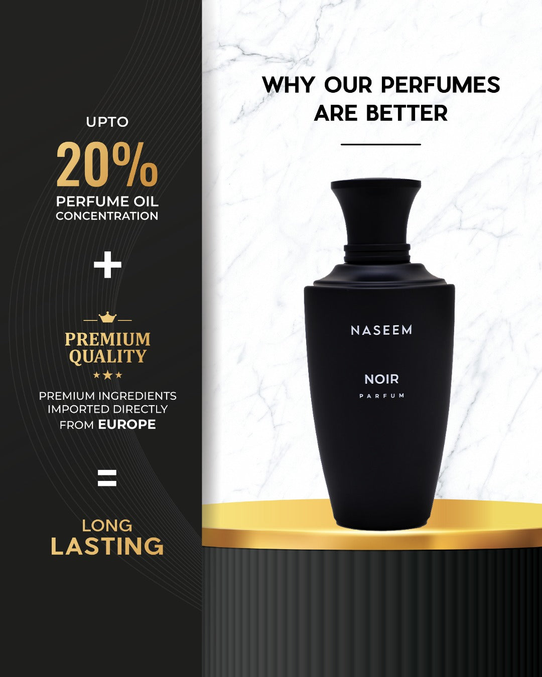 Noir Aqua Parfum 100 ML - Bold Fragrance | Naseem Perfume USA